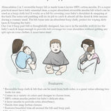 Abracadabra 2 in 1 Reversible Bib & Burp Pad Sleepy Friends