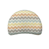 Abracadabra Moon Shape Memory Foam Pillow Zig Zag