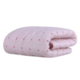 Abracadabra Melange Quilt with Heart Embriodery Pink