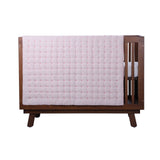 Abracadabra Melange Quilt with Heart Embriodery Pink