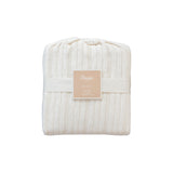 Crane Baby Natural Boho Fringe Crib Skirt Willow Collection - Cream
