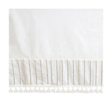 Crane Baby Cot/Crib Skirt Caspian Collection - White