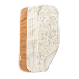 Crane Baby Burp Cloth Set - Willow Multicolor Leaf