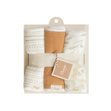 Crane Baby Burp Cloth Set - Willow Multicolor Leaf