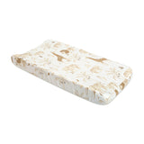 Crane Baby Quilted Change Pad Cover - Kendi Safari