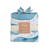 Crane Baby Quilted Change Pad Cover - Caspian Whale