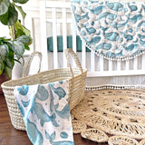Crane Baby Quilted Playmat - Caspian Whale