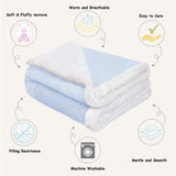 Abracadabra Chamois blanket Blue
