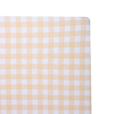 Abracadabra fitted sheet (60 cm x 120 cm) Orange Gingham Check