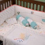 6 Piece Baby Cot Bedding Set - Dino
