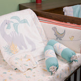 6 Piece Baby Cot Bedding Set - Dino