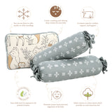 Crane Baby Pillow and Bolster Set - Ezra Animal