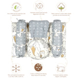 Crane Baby 5-Piece Mattress Set - Ezra Animal