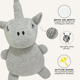 Abracadabra Unicorn Knitted Toy Grey
