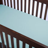 Abracadabra fitted sheet (60 cm x 120 cm) Sea Green