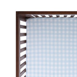 Abracadabra fitted sheet (70 cm x 140 cm) Blue Gingham Check