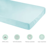 Abracadabra fitted sheet (60 cm x 120 cm) Sea Green