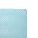 Abracadabra fitted sheet (60 cm x 120 cm) Sea Green Polka Dot