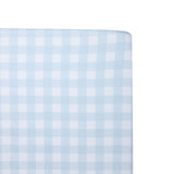 Abracadabra fitted sheet (70 cm x 140 cm) Blue Gingham Check