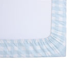 Abracadabra fitted sheet (60 cm x 120 cm) Blue Gingham Check