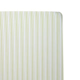 Abracadabra fitted sheet (60 cm x 120 cm) Green Ticking Stripe