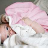 Abracadabra Chamois Blanket - Pink