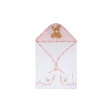 abracadabra Hooded Towel with 2 Face Washers Tender Heart