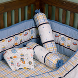 6 Piece Baby Cot Bedding Set - Rocketman