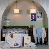 6 Piece Baby Cot Bedding Set - Rocketman