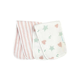 Abracadabra Muslin Burp Pad Stars & Hearts