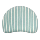 Abracadabra Moon Shape Memory Foam Pillow Green Stripe