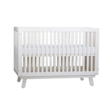 Abracadabra 3 in 1 Mia Baby Crib, Day Bed and Toddler Bed, White