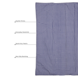 Changing Mat (Single) Blue Check