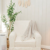 Crane Baby 6 Layer Muslin Blanket Moonstone - Grey