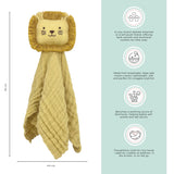 Abracadabra Organics Collectible Security Blanket with Cuddle Toy Lion