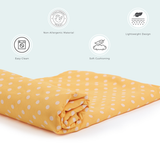 Changing Mat (Single) Yellow Polka