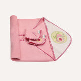 abracadabra Hooded Towel with 2 Face Washers Blossom