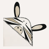 abracadabra Hooded Towel with 2 Face Washers Zebra