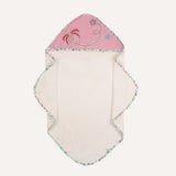 abracadabra Hooded Towel with 2 Face Washers Papillon