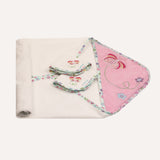 abracadabra Hooded Towel with 2 Face Washers Papillon