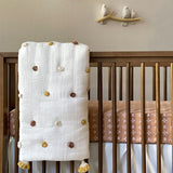 Crane Baby Kendi Crib Sheet - Copper Dash