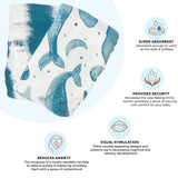 Crane Baby Muslin Swaddle Set - Caspian Whale & Tie-Dye