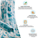Crane Baby Muslin Swaddle Set - Caspian Whale & Tie-Dye