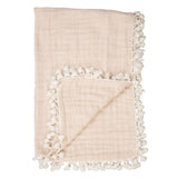 Crane Baby 6 Layer Muslin Blanket - Desert Rose