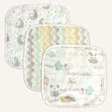 Abracadabra Muslin Wipes (Set of 3) - Sleepy Friends