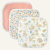 Abracadabra Muslin Wipes (Set of 3) - Bunny Garden