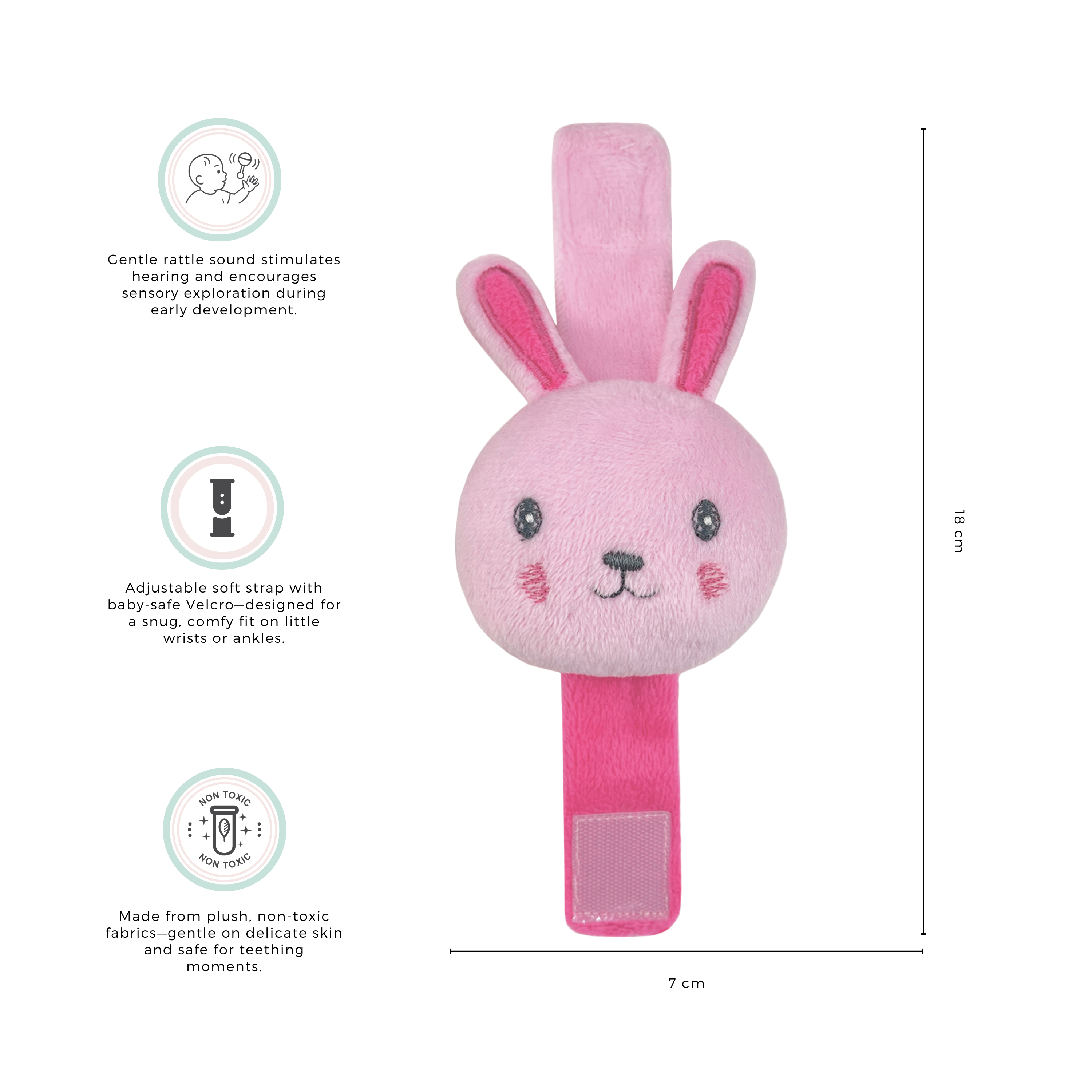 Abracadabra Wrist Rattle Bunny