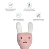 Abracadabra Organic Face Rattle – Bunny