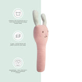 Abracadabra Organic Face Rattle – Bunny