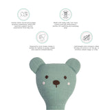 Abracadabra Organic Face Rattle – Bear